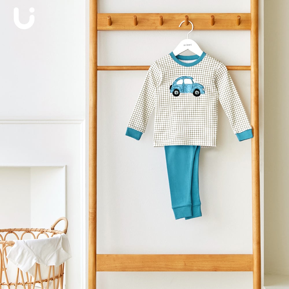 Bộ đồ dài dáng ôm cotton mịn bé trai U1196