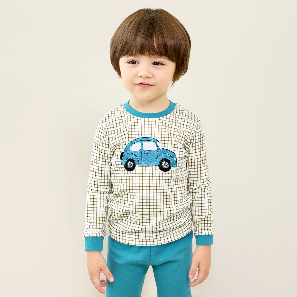 Bộ đồ dài dáng ôm cotton mịn bé trai U1196