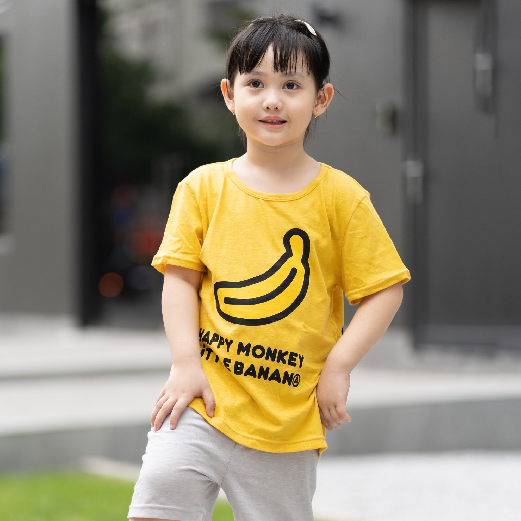 Bộ đồ ngắn cotton mịn bé gái và bé trai U3154