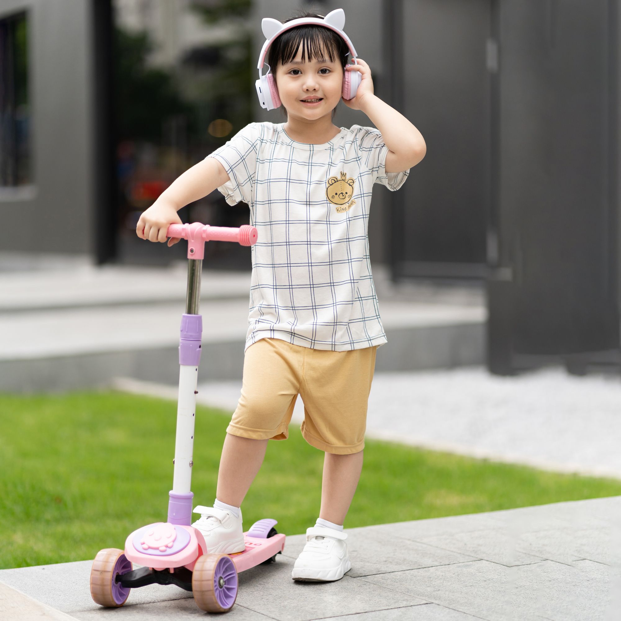 Bộ đồ ngắn Cool Feel mịn mỏng mát bé trai và bé gái U3167