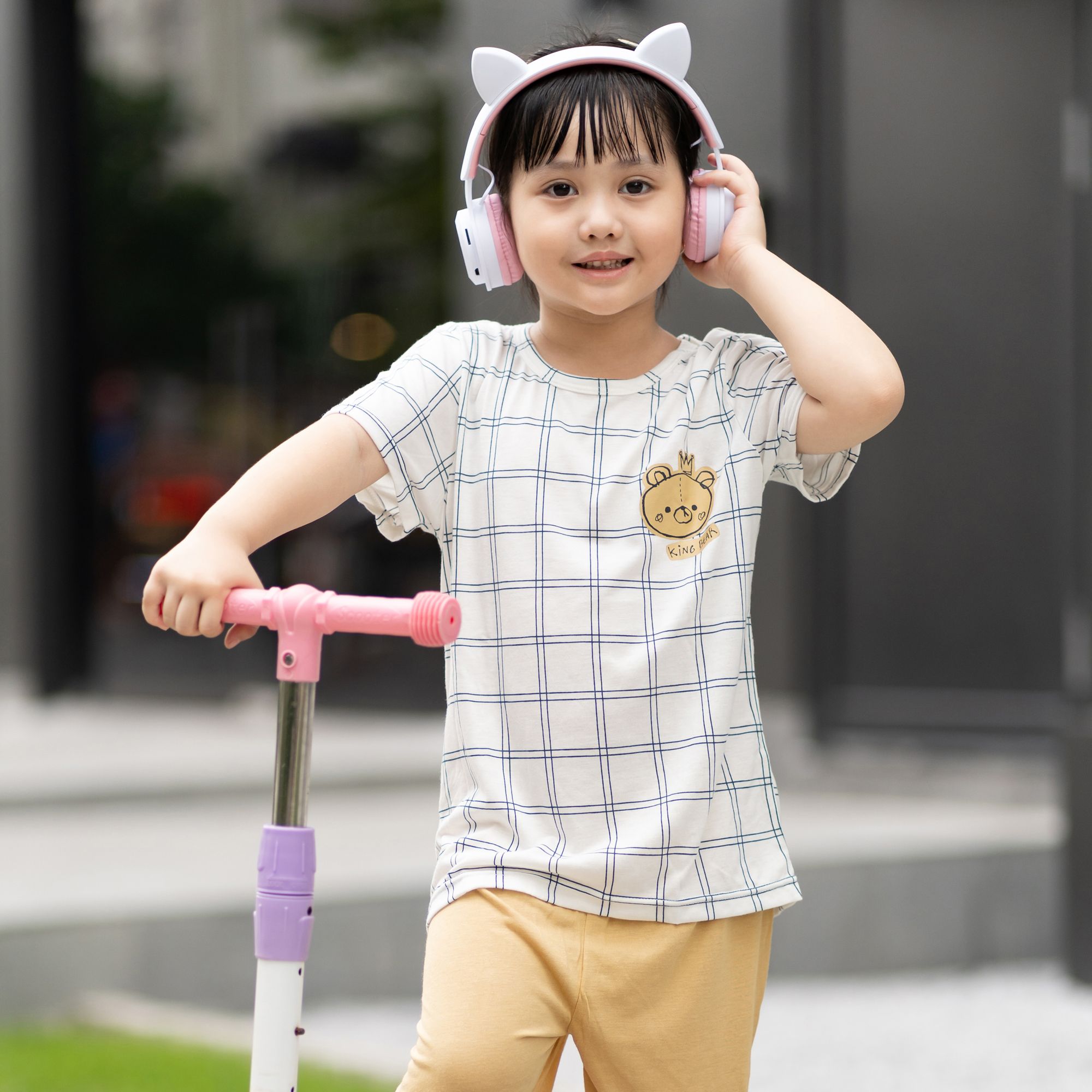 Bộ đồ ngắn Cool Feel mịn mỏng mát bé trai và bé gái U3167