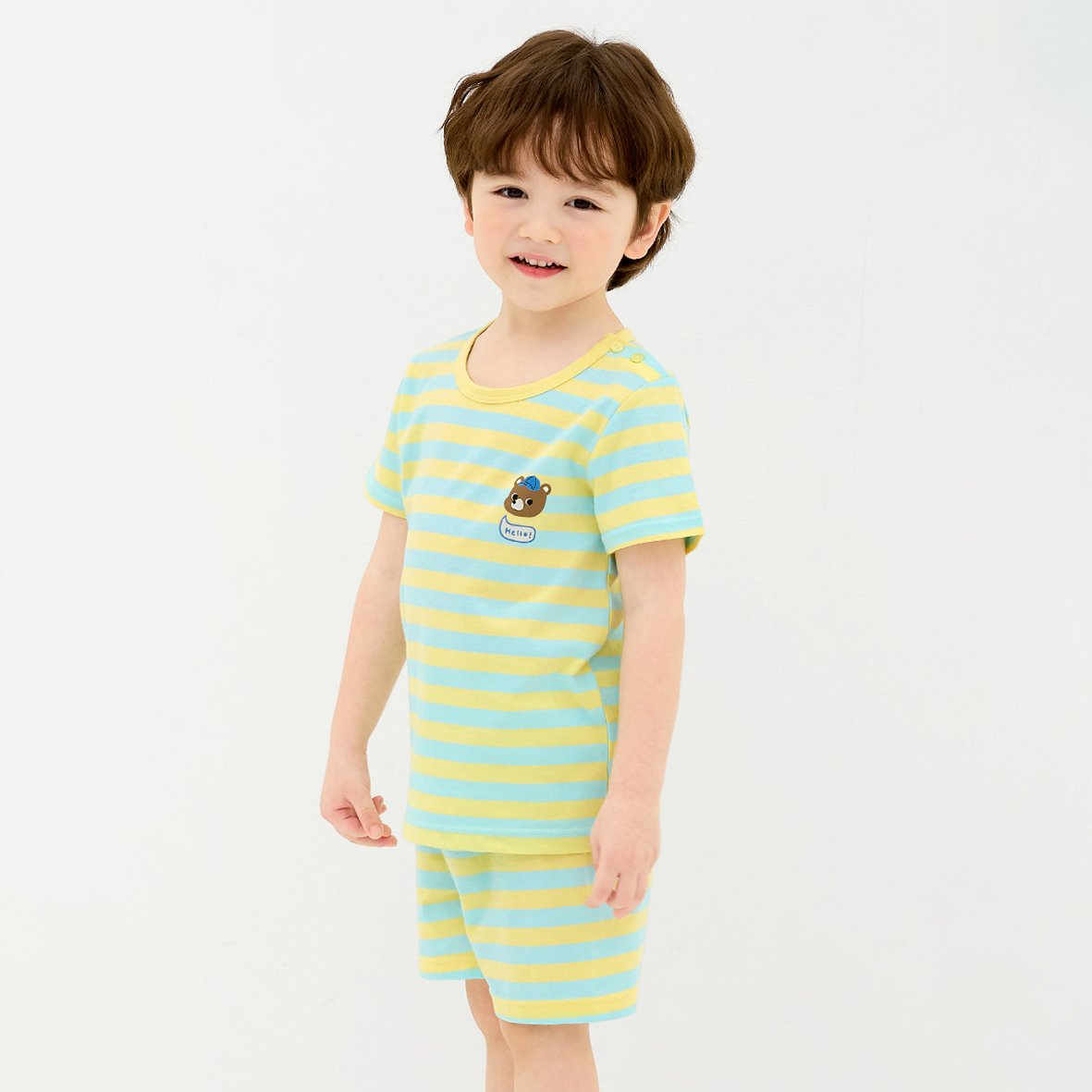 Bộ đồ ngắn cotton mịn bé trai U3200