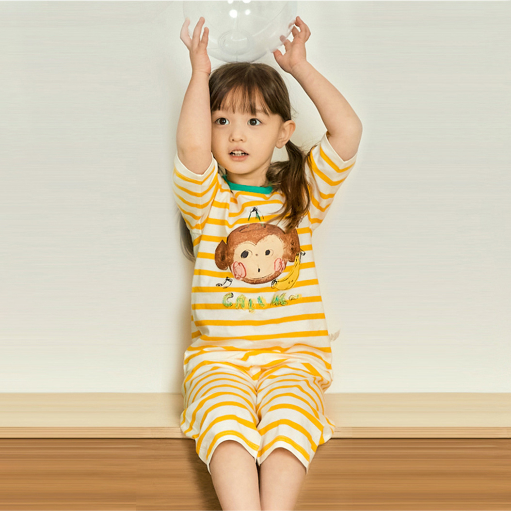 Bộ đồ lửng cotton mịn bé trai và bé gái U2041