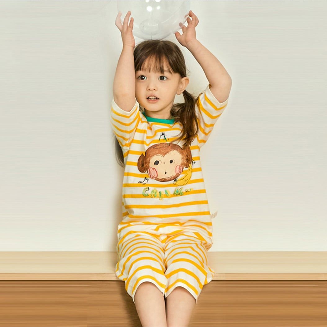 Bộ đồ lửng cotton mịn bé trai và bé gái U2041