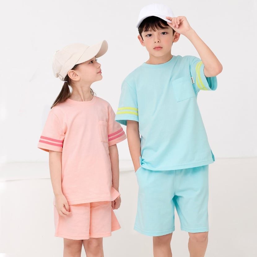 Bộ đồ ngắn cotton mịn bé gái U3155