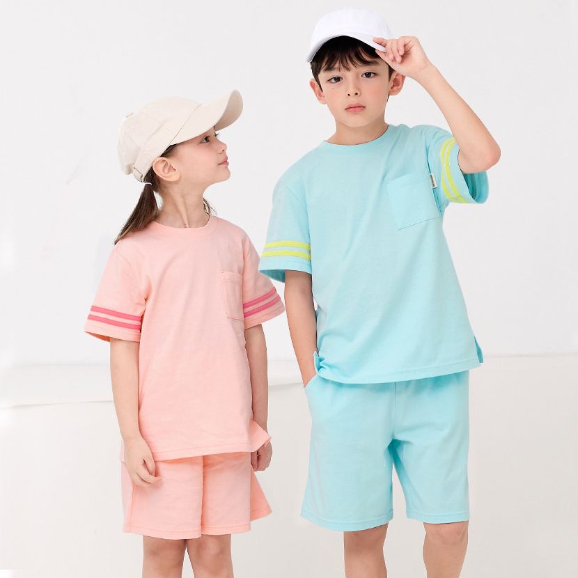 Bộ đồ ngắn cotton mịn bé trai và bé gái U3156