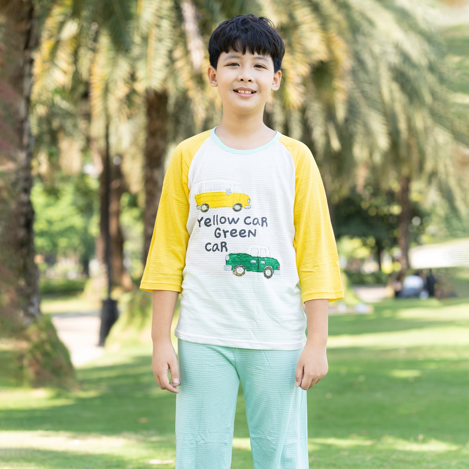 Bộ đồ lửng cotton giấy bé trai U2105