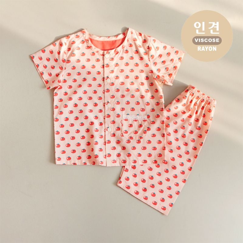 [Lẻ size] Bộ đồ Pyjama Viscose Rayon mịn ngắn tay bé trai và bé gái U8012