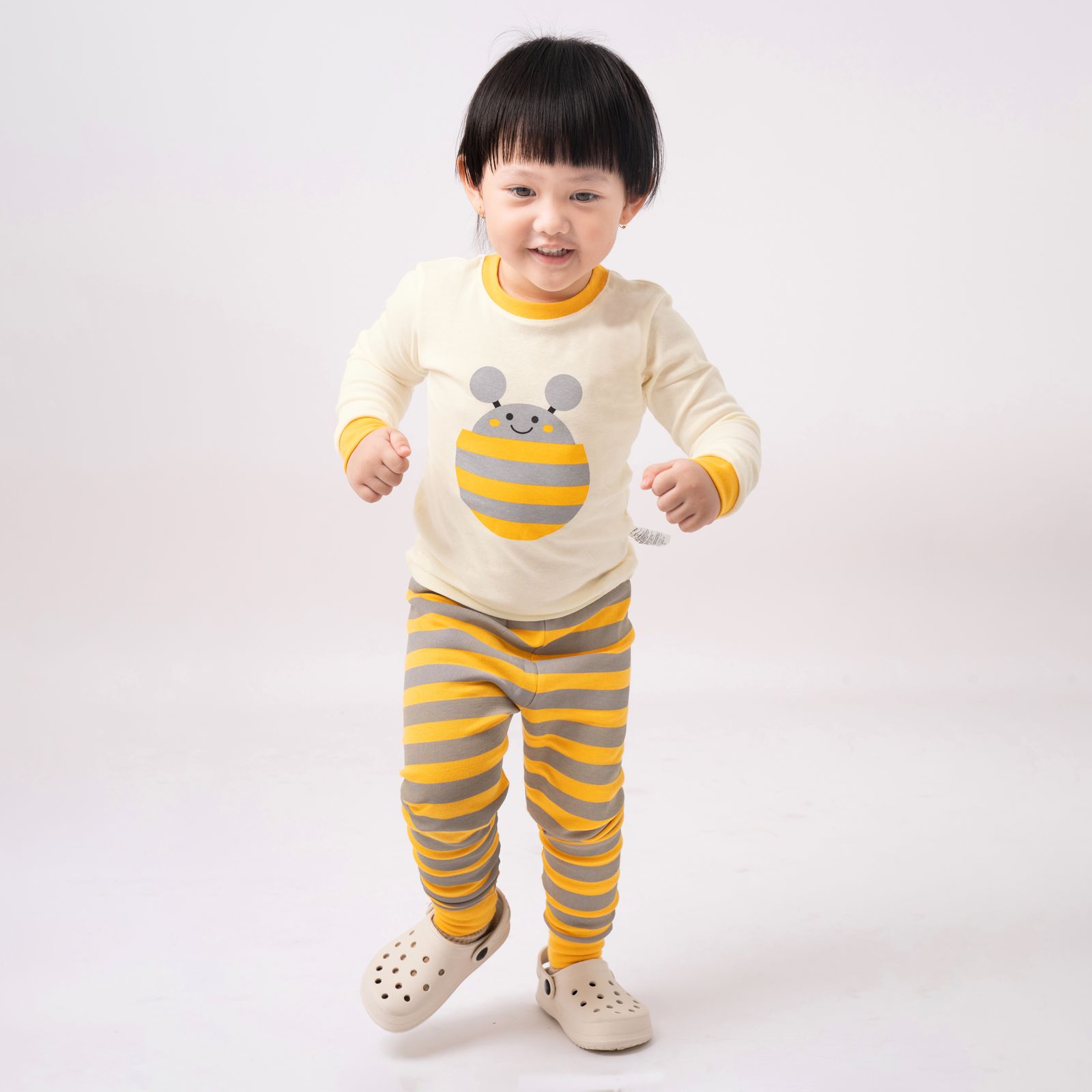 Bộ đồ dài dáng ôm cotton mịn bé gái và bé trai U1146