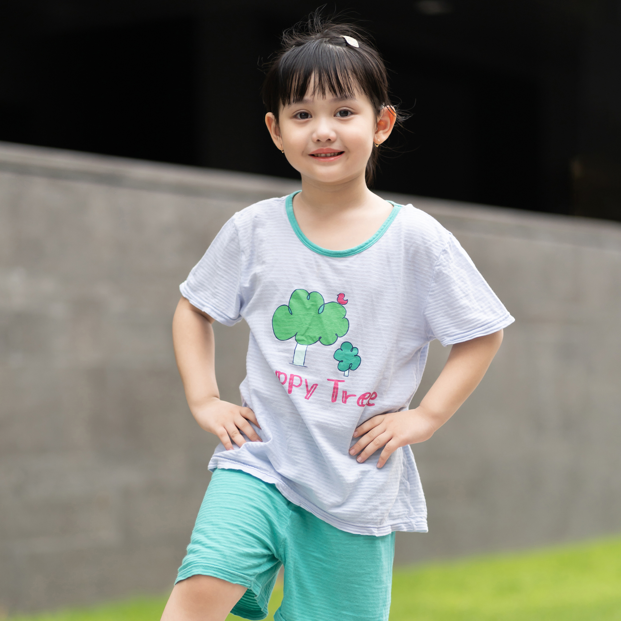 Bộ đồ ngắn cotton giấy bé gái và bé trai U3146