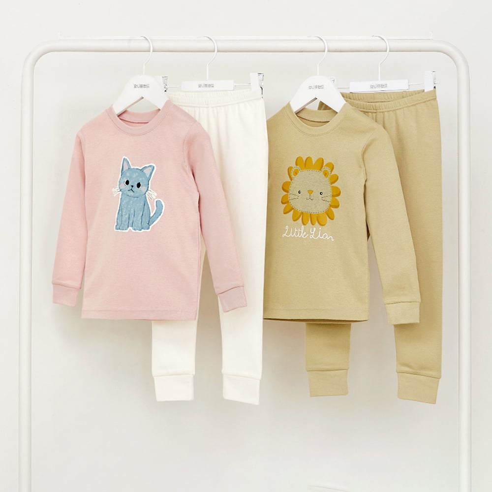 Bộ đồ dài dáng ôm cotton mịn bé trai và bé gái U1198