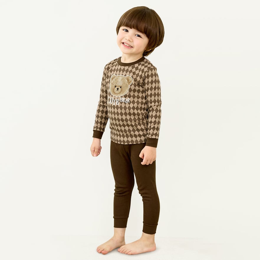 Bộ đồ dài dáng ôm cotton mịn bé trai và bé gái U1199