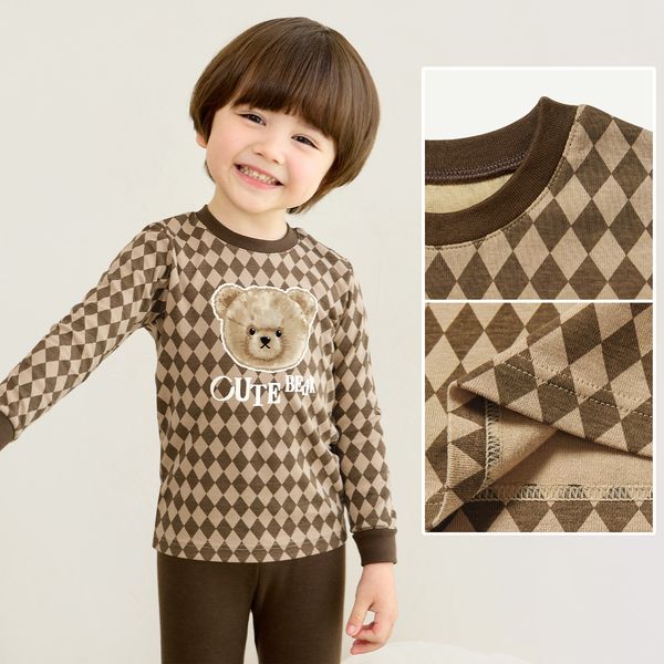 Bộ đồ dài dáng ôm cotton mịn bé trai và bé gái U1199