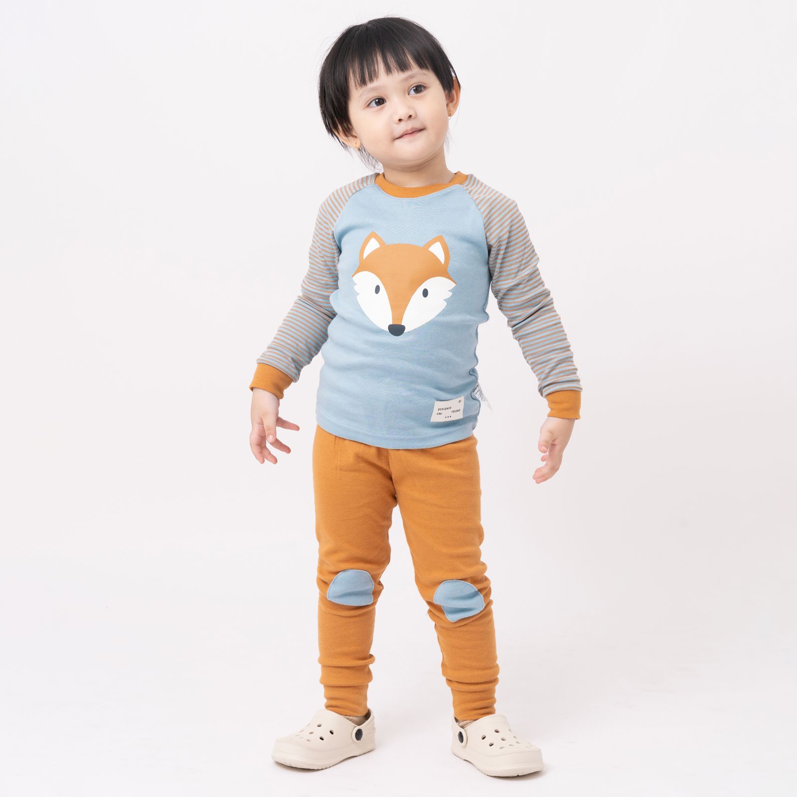 Bộ đồ dài dáng ôm cotton mịn bé gái và bé trai U1148