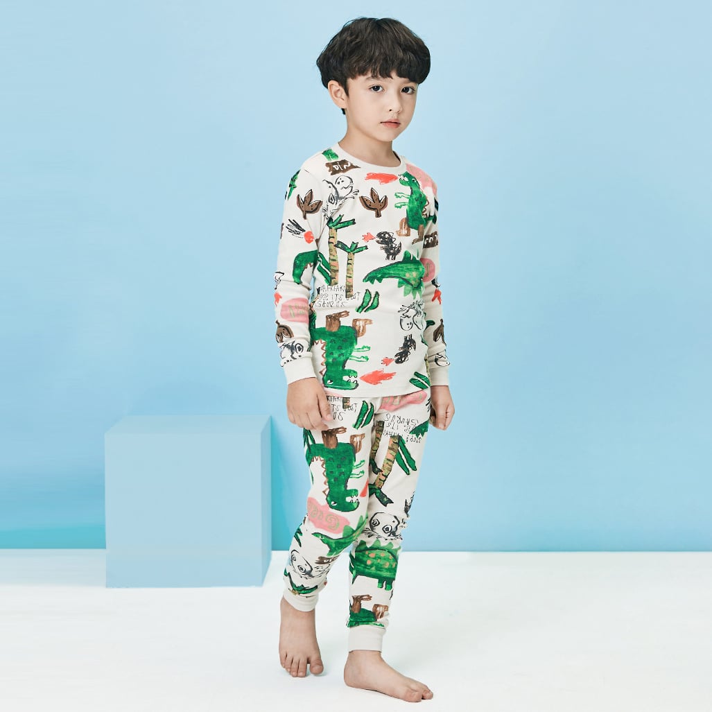 Bộ đồ dài dáng ôm cotton mịn bé trai U1035