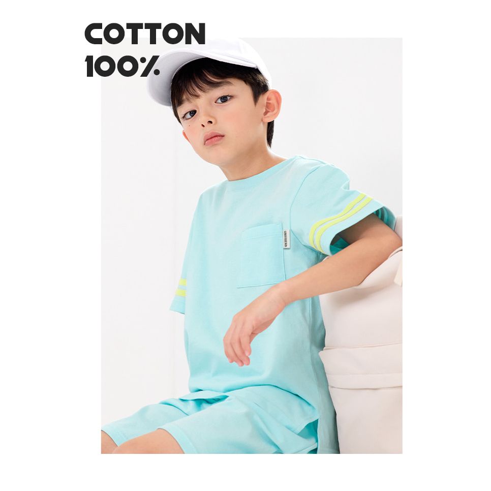 Bộ đồ ngắn cotton mịn bé trai và bé gái U3156