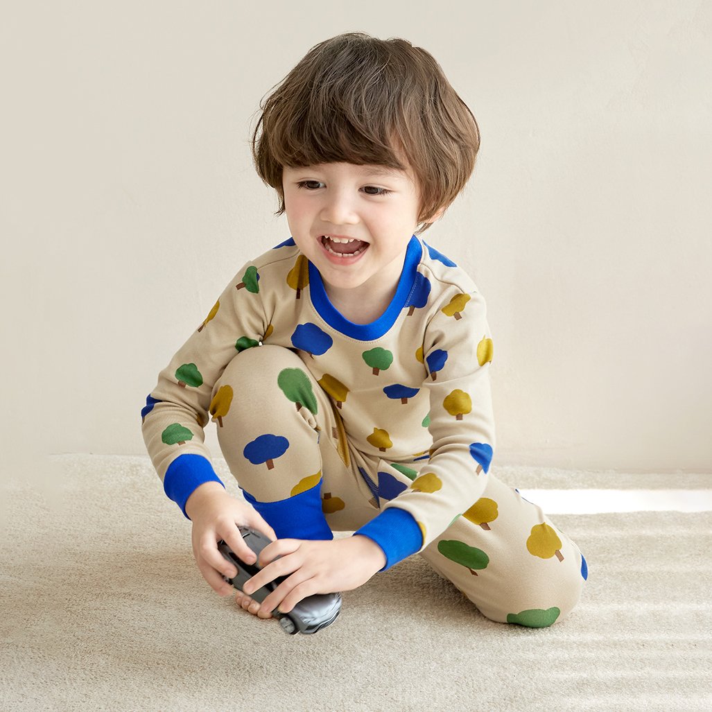 Bộ đồ dài dáng ôm cotton mịn bé trai và bé gái U1210