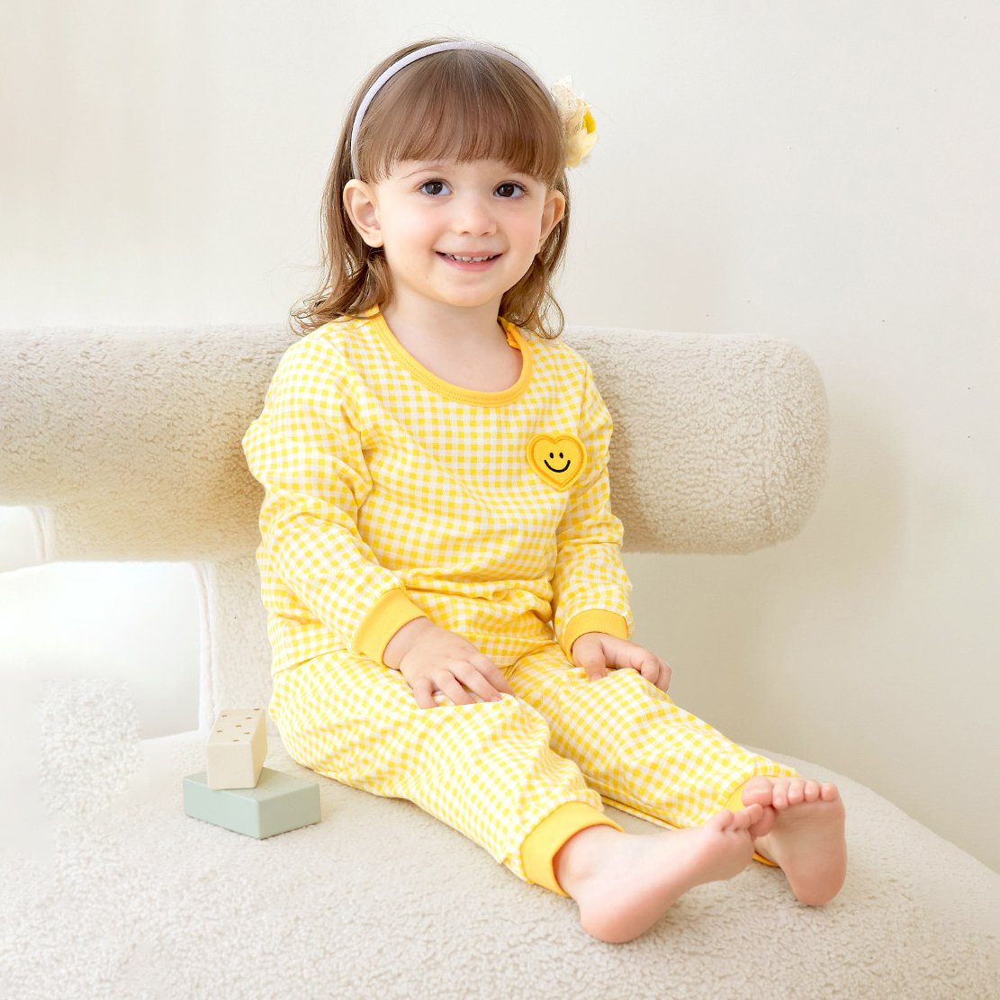 Bộ đồ dài dáng rộng cotton mịn bé gái U1182