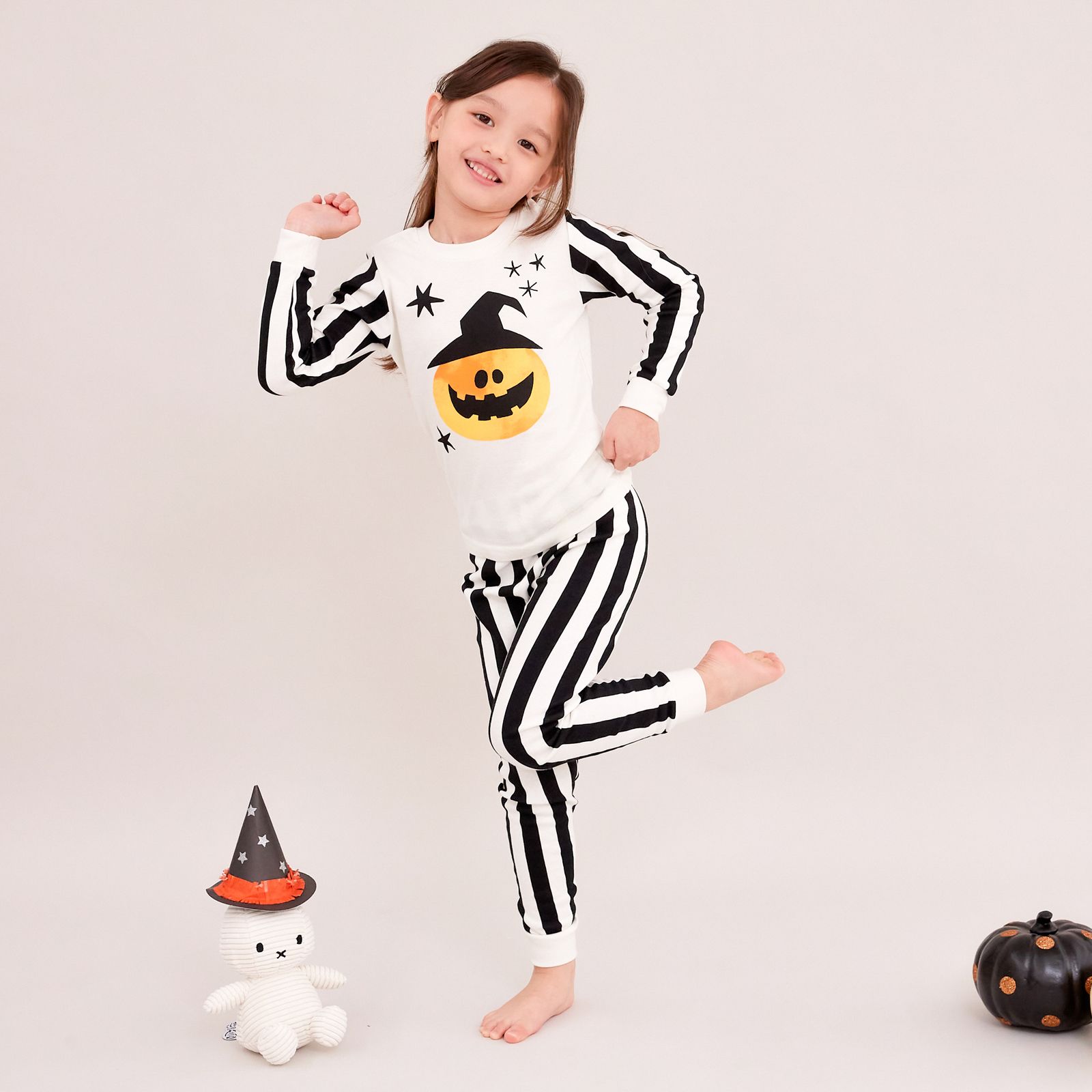 Bộ đồ dài Halloween dáng ôm cotton mịn bé trai và bé gái U1156