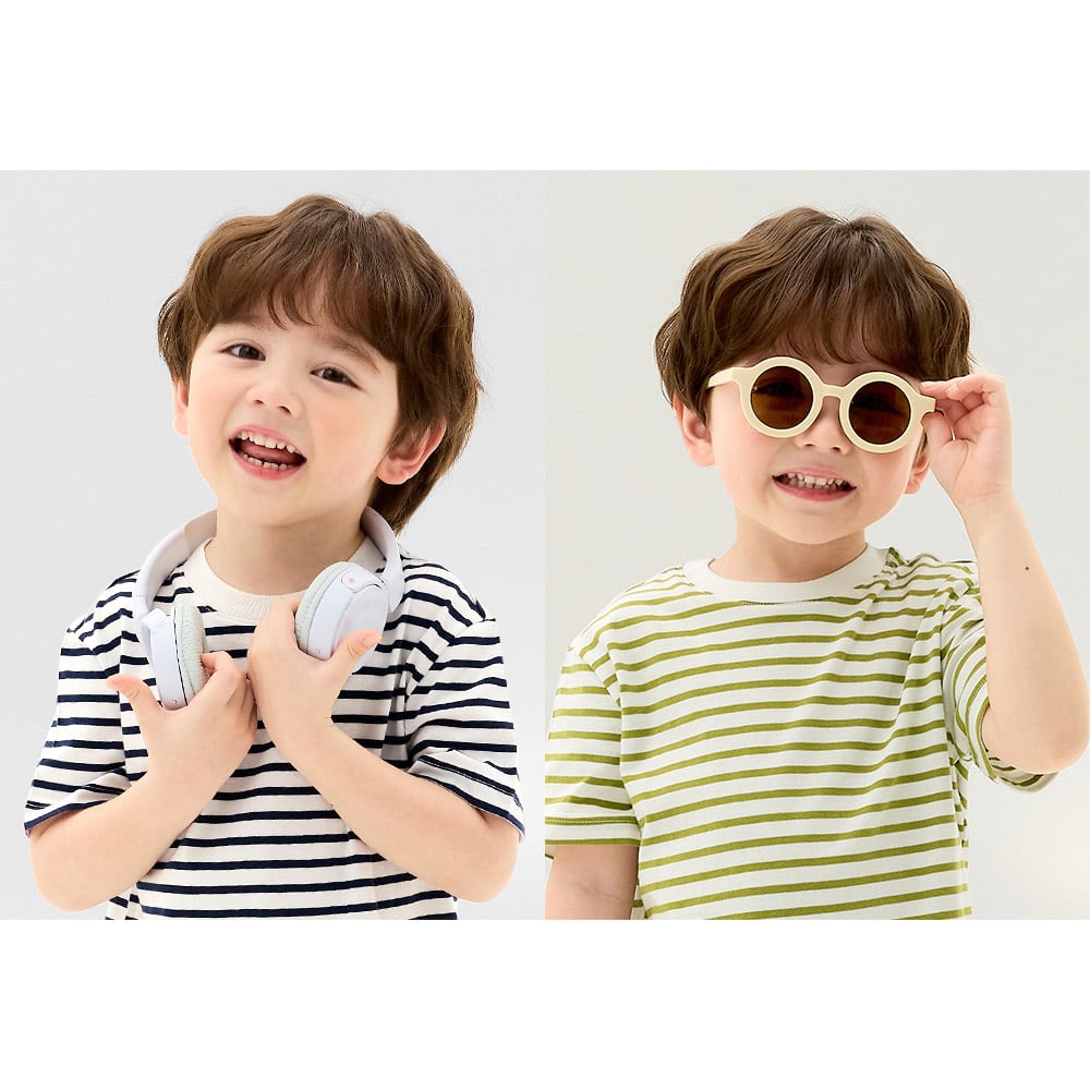 Áo phông ngắn tay cotton mịn bé trai và bé gái U900A