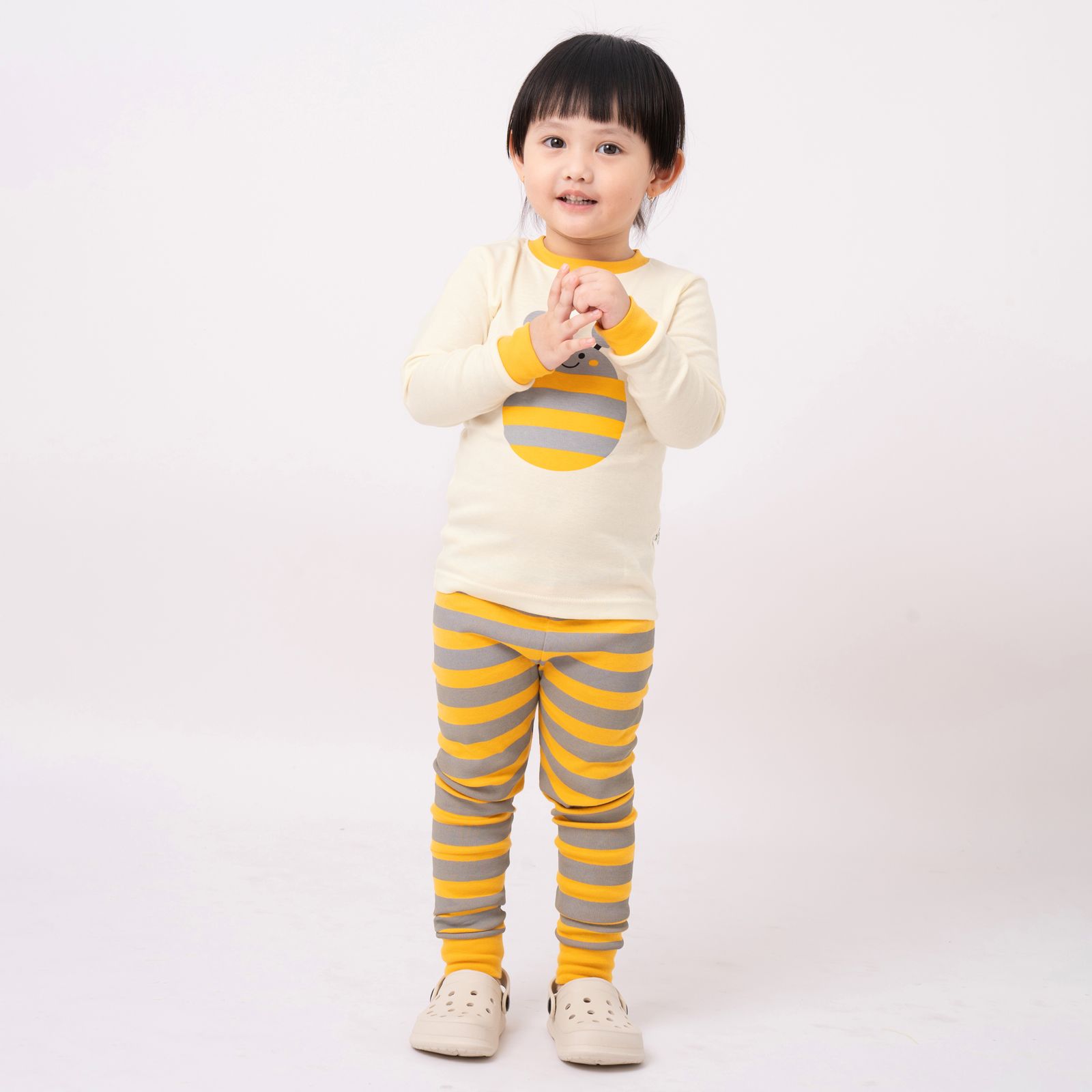 Bộ đồ dài dáng ôm cotton mịn bé gái và bé trai U1146