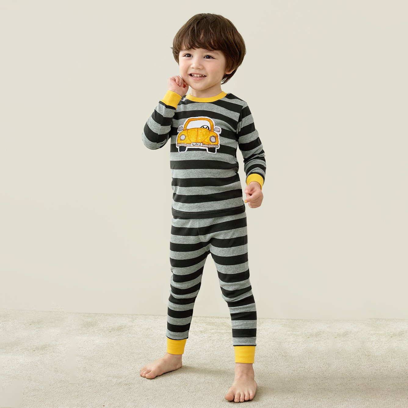 Bộ đồ dài dáng ôm cotton mịn bé trai U1200