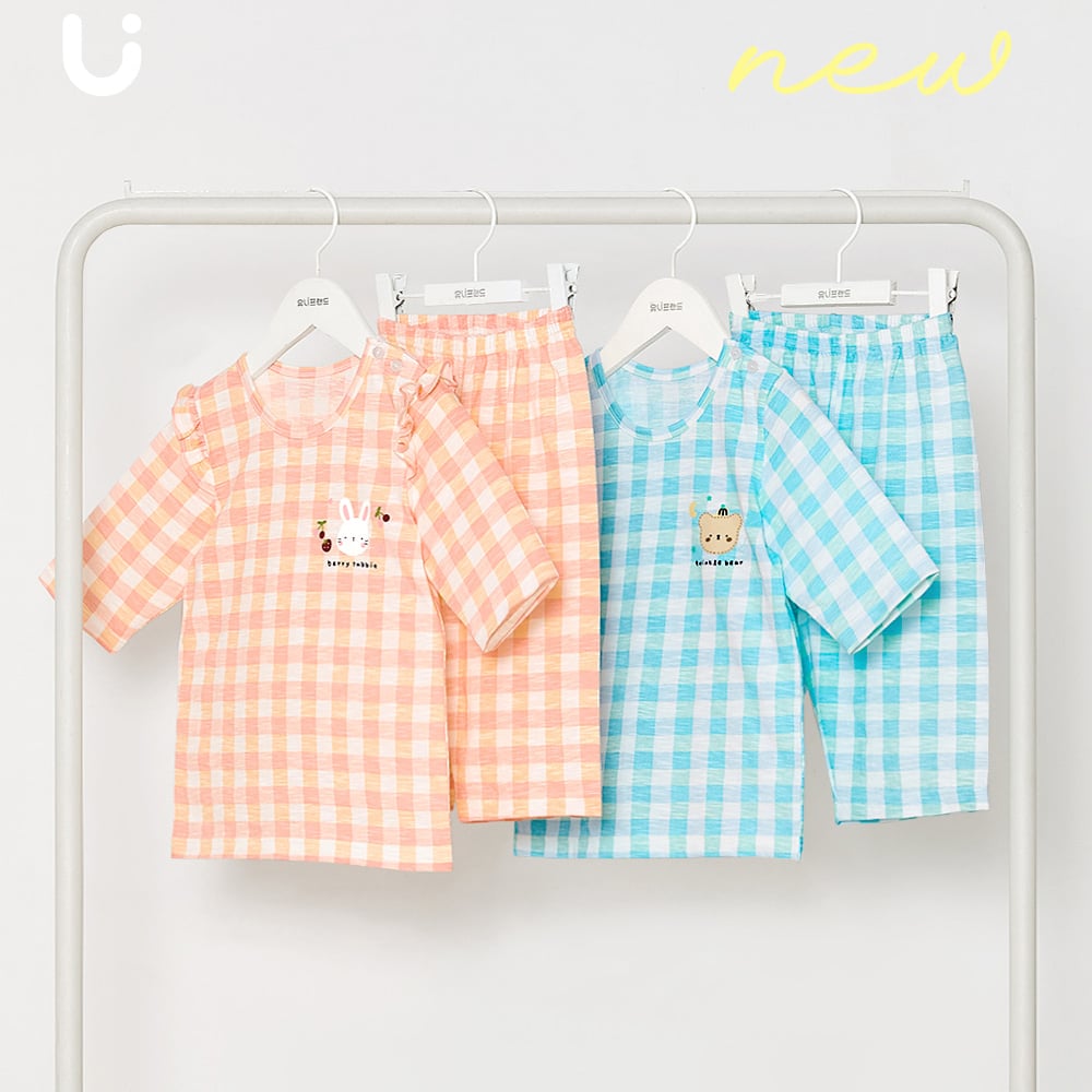 Bộ đồ lửng cotton mịn bé bé trai U2131