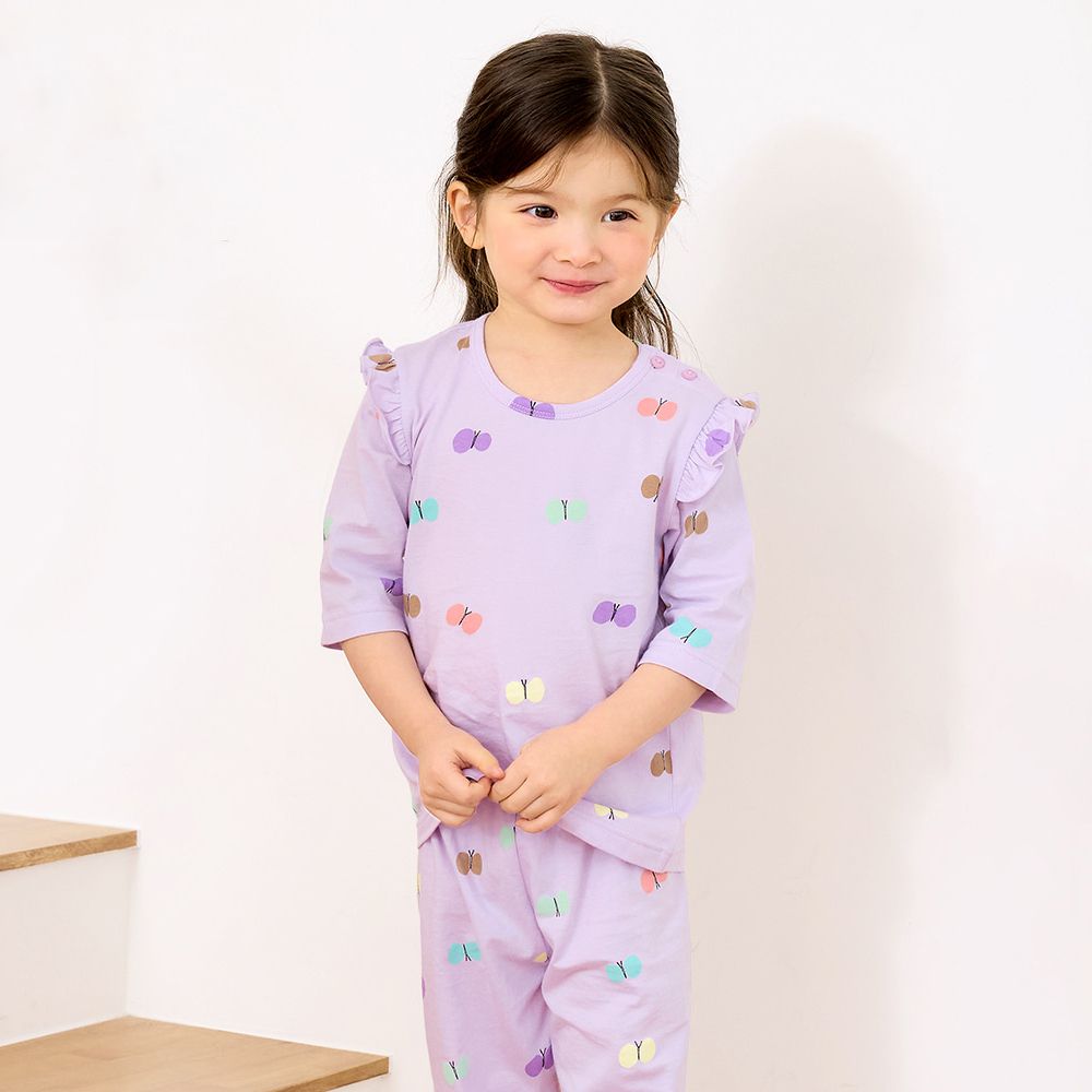 Bộ đồ lửng cotton mịn bé gái U2156