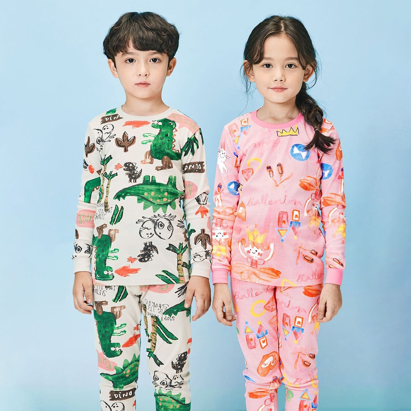 Bộ đồ dài dáng ôm cotton mịn bé trai U1035