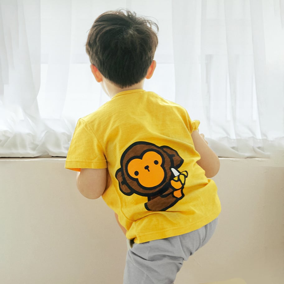 Bộ đồ ngắn cotton mịn bé gái và bé trai U3154