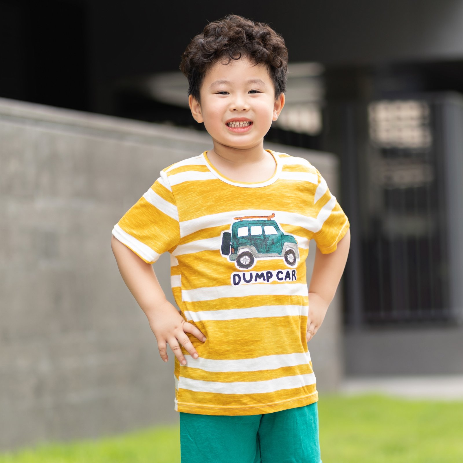 Bộ đồ ngắn cotton mịn bé trai U3143