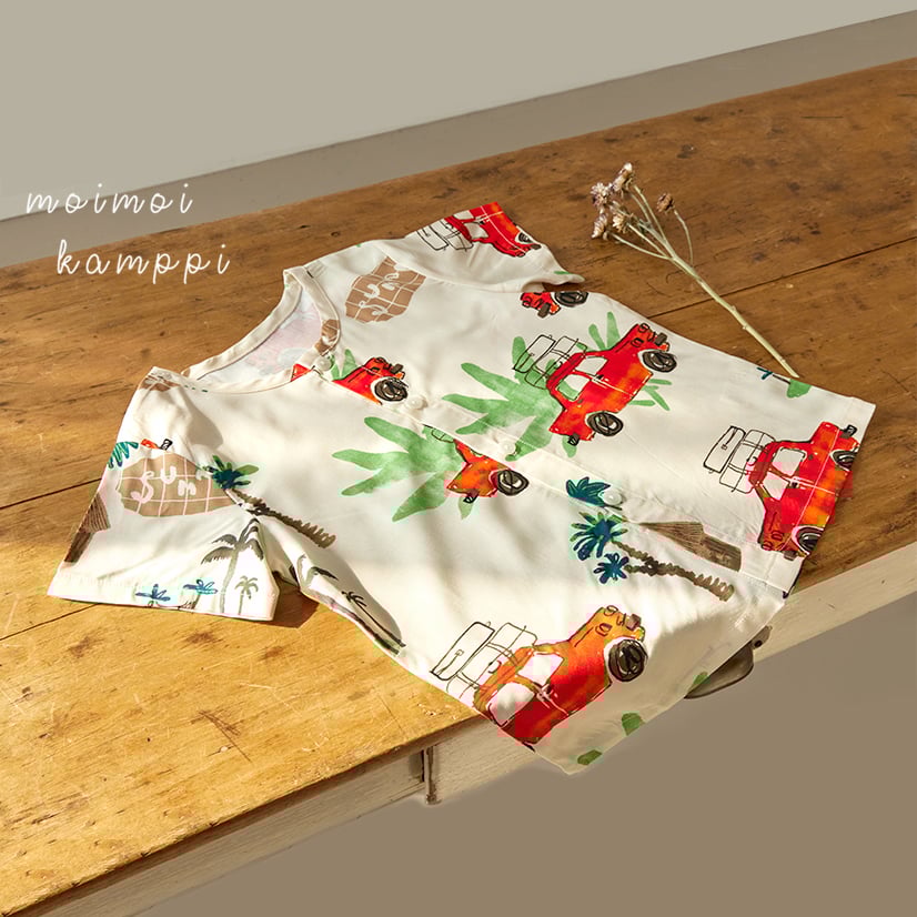 [Lẻ size] Bộ đồ Pyjama Viscose Rayon mịn ngắn tay bé trai và bé gái U8012