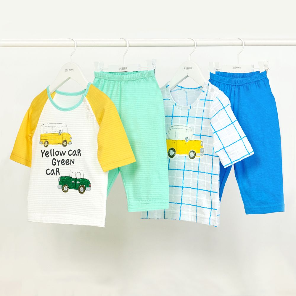 Bộ đồ lửng cotton giấy bé trai U2105