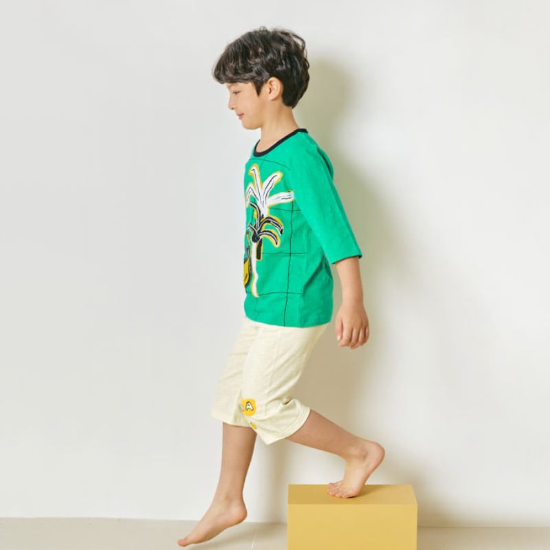 [Lẻ size] Bộ đồ lửng cotton cho bé trai và bé gái lẻ size U8003