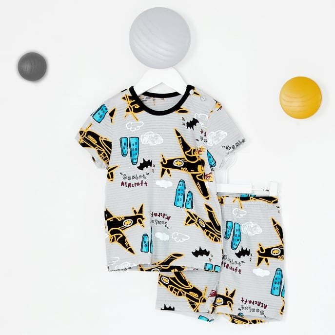 [Lẻ size] Bộ đồ ngắn cotton cho bé trai và bé gái lẻ size U8010