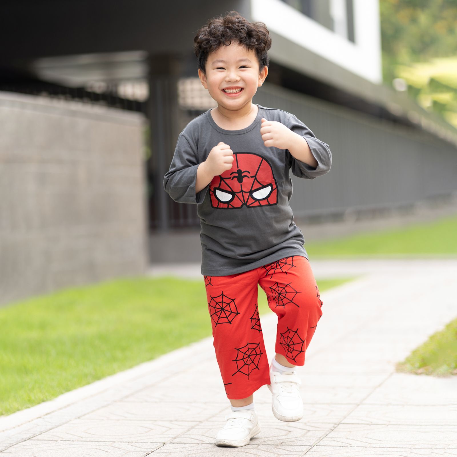 Bộ đồ lửng cotton mịn bé trai U2120