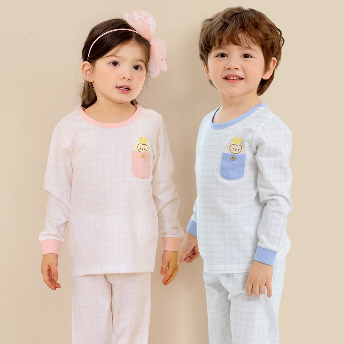 Bộ đồ dài cotton mịn bé gái U1238