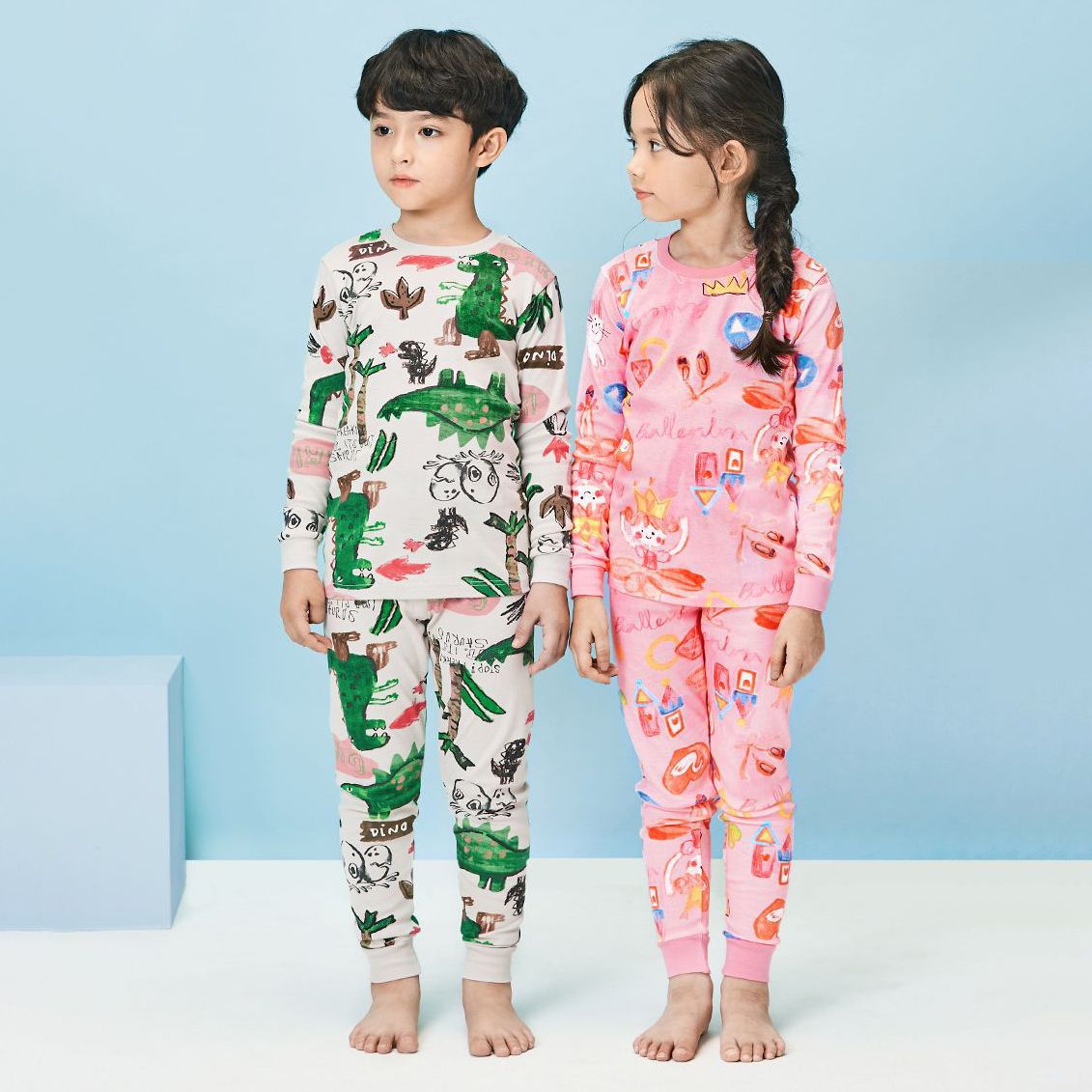 Bộ đồ dài dáng ôm cotton mịn bé trai U1035