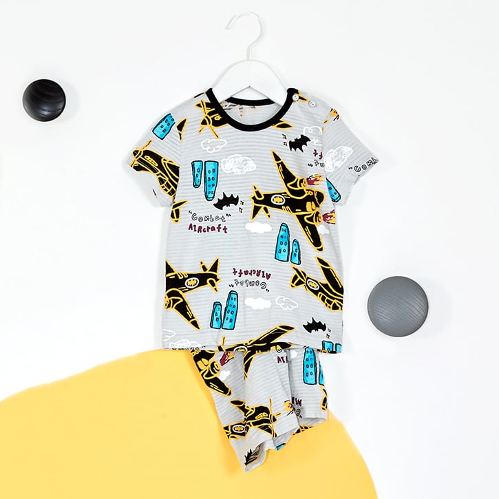 [Lẻ size] Bộ đồ ngắn cotton cho bé trai và bé gái lẻ size U8010