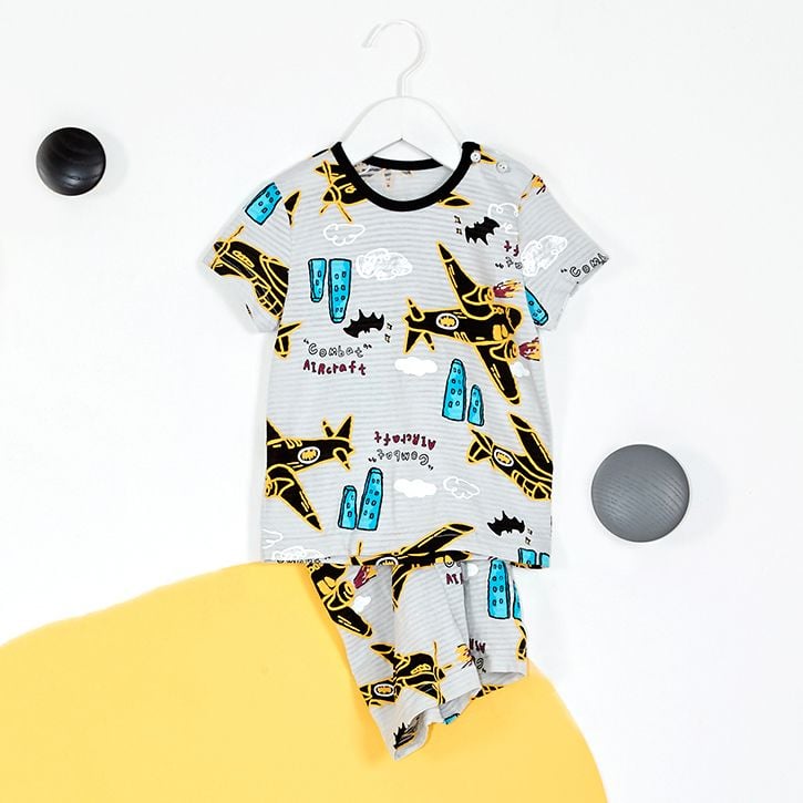 [Lẻ size] Bộ đồ ngắn cotton cho bé trai và bé gái lẻ size U8010