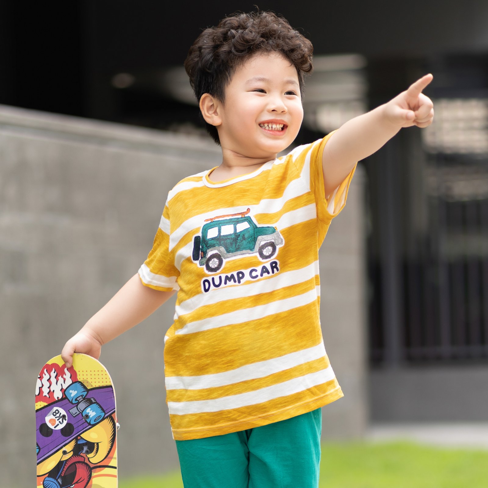 Bộ đồ ngắn cotton mịn bé trai U3143