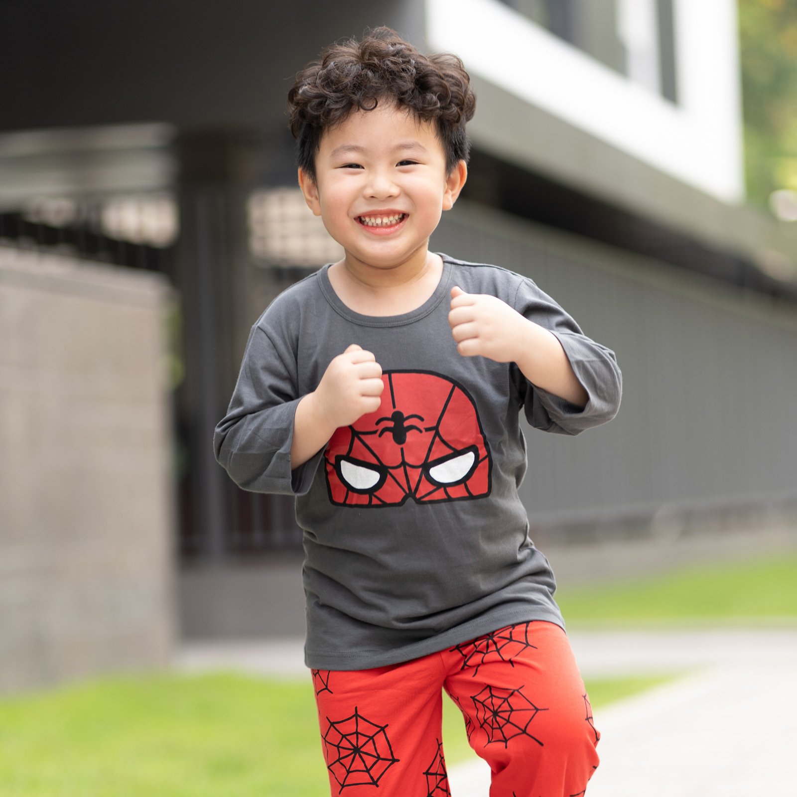 Bộ đồ lửng cotton mịn bé trai U2120