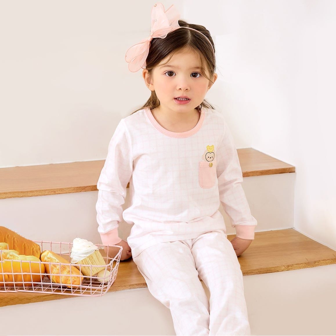 Bộ đồ dài cotton mịn bé gái U1238