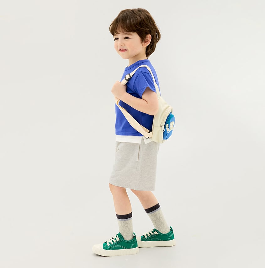 Quần short vải cotton spandex bé trai và bé gái U950C