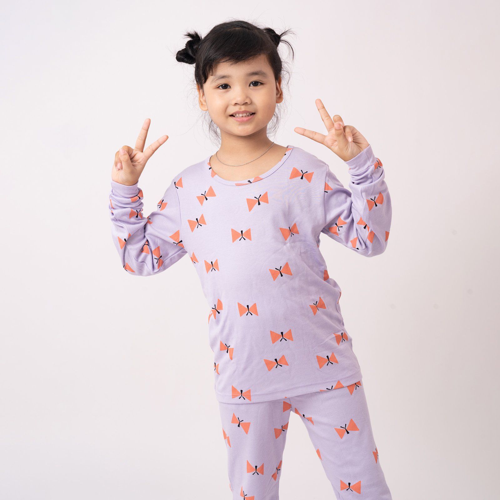 [Lẻ size] Bộ đồ dài tay cotton cho bé trai và bé gái lẻ size U8008