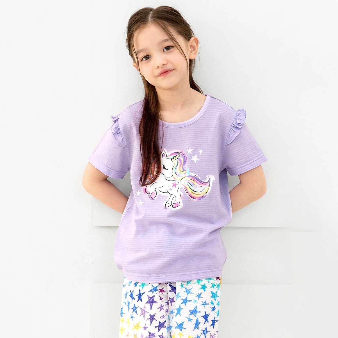 Bộ đồ ngắn cotton giấy bé gái U3140