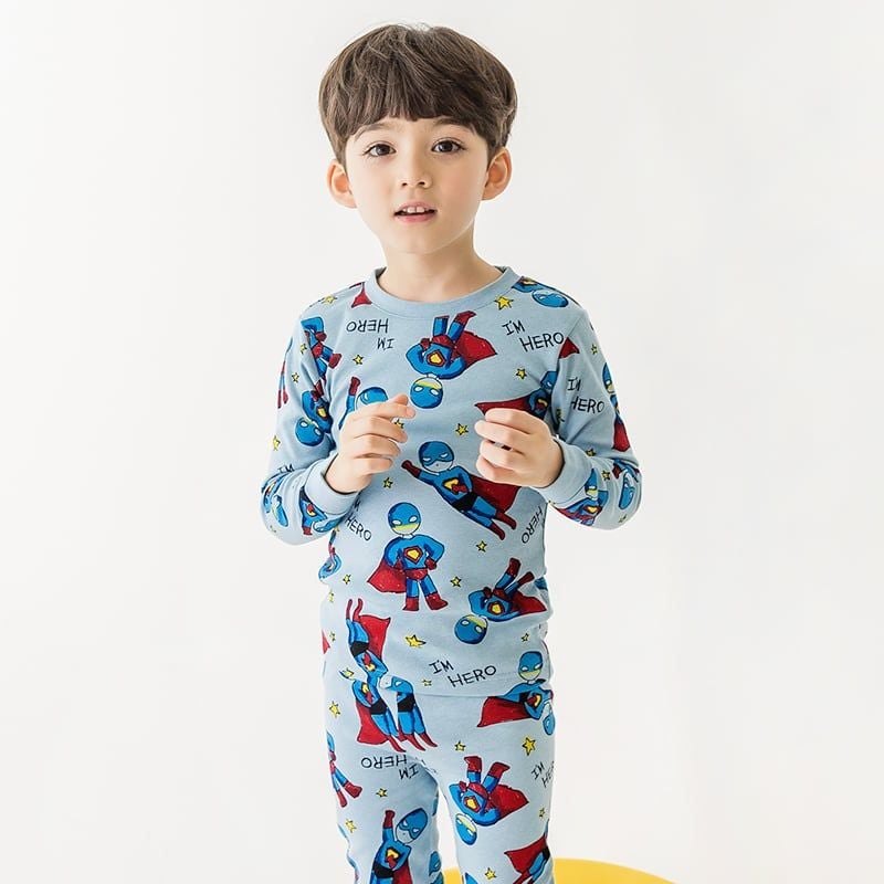 Bộ đồ dài dáng ôm cotton mịn bé trai U1110