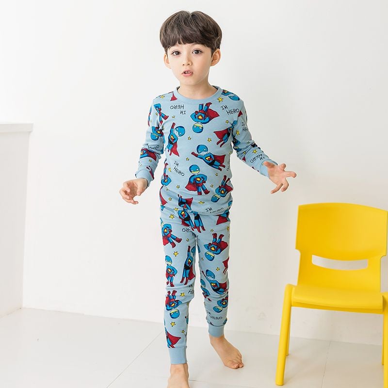 Bộ đồ dài dáng ôm cotton mịn bé trai U1110