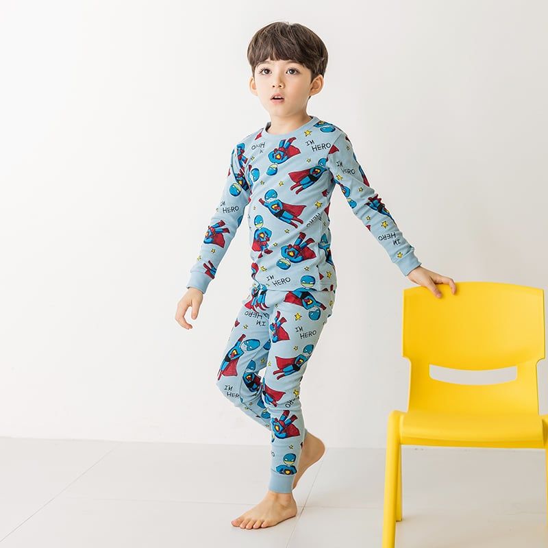 Bộ đồ dài dáng ôm cotton mịn bé trai U1110