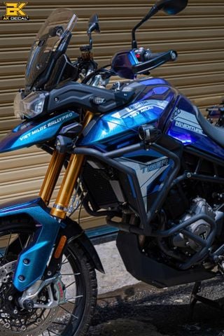 TRIUMPH TIGER 900 RALLY PRO - 5324 wrap chuyển sắc titan purple